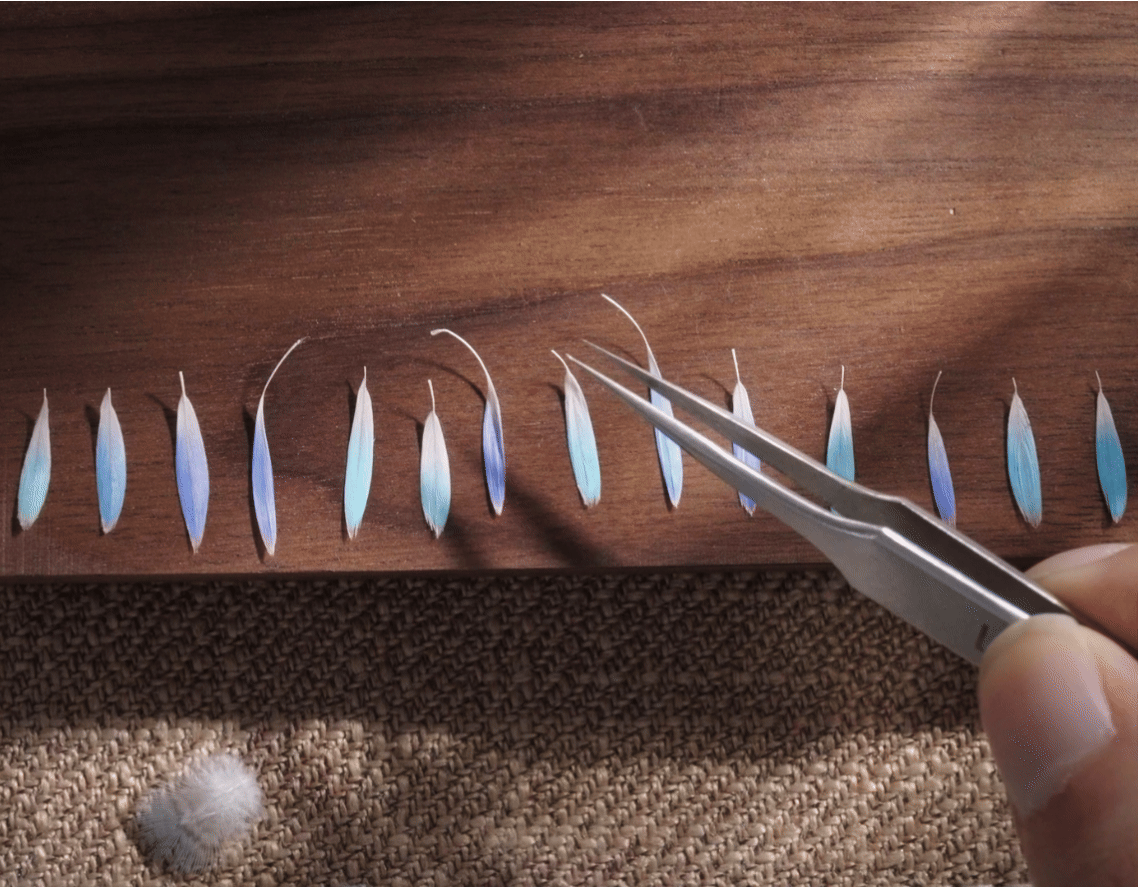 Mother-of-pearl front view